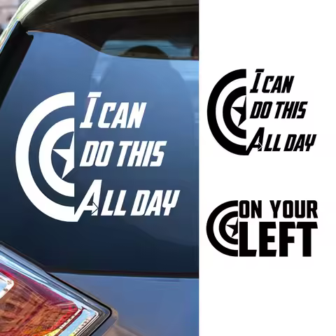 Marvel Captain America Quote Vinyl Car Accessories Sticker Decals On Your Left Vinyl Decal For Lapto