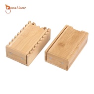 gamchiano Bamboo Dice Wooden Rolling Case Wood Die Roller Castle Dice Rolling Tray for Tabletop Gami