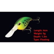 ANH 4cm 5g Mini Crankbait 1.5m Deep Diver Fishing Lures
