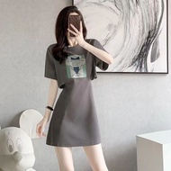 Womens Casual Style Short Sleeve Dress Slimming Waist Design Summer New Arrival from Alibaba 1688 Of
