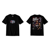 "ALLEN IVERSON SIXERS" PREMIUM BASKETBALL T-SHIRT PREMIUM TSHIRT 24S COTTON/
