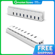 UH508 USBฮบความเรวสง USB3.0 8 พอรต พรอมพอรตชารจ 1 พอรต แบบประหยดพลงงาน