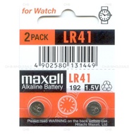 2pcs Maxell Japan LR41 AG3 392A 192 SR41 LR736 392 Watch Button Battery