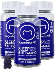 SugarbearPro Sleep Gummy for Adults with Extra Strength Melatonin 6mg, Magnesium, L-Theanine, 5 HTP,