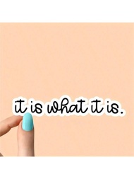 1PC, Funny 3 Inch Removable Outdoor Waterproof Vinyl Creative Gift Inspirational Slogan Stickers. It