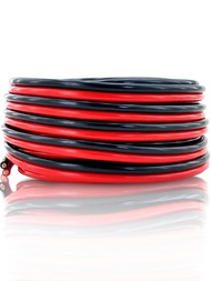 GS Power 100% Copper 10 AWG (American Wire Gauge) OFC Wire. 25 FT Red & 25 FT Black Bonded Zip Cable