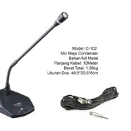 Condenser Table Wired Mic dB Voice C 102 Original Condenser dbvoice C102 by Blezzystore