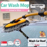 [SG] Car Wash Mop ✨ Car Shampoo Window Cleaner Car Cloth Car Brush Car Mop