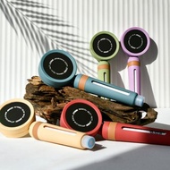 AQUADUO花系加寬版除氯沐浴過濾花灑套裝(手柄濾芯7件,頭部濾2件)