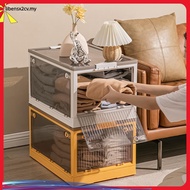 INHO L40-73cm (26-143 Litre) 5 Door Opening Transparent Large Foldable Stackable Storage Box