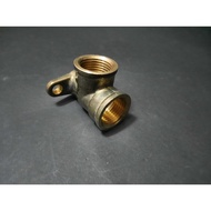 Female Brass Wall Plate Elbow with Bracket/ Copper Pipe Fitting Elbow With Bracket/ Elbow Screw Dind