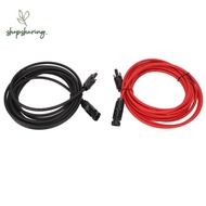SHOPSHARING  Extension Cable, 4mm² Diameter Black 3 Meter + Red 3 Meter  Panel Wire, Waterproof 12AW