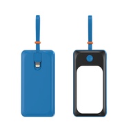 Mivok Powerbank Mini 5000MAh Portable Miniso Built-in lampu LED Micro Type-C Usb Android Cable Data