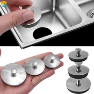 1Pc Stainless Steel Bath Plug Drain Stopper Replacement Universal Rubber Bath Basin Waste Plugs for 