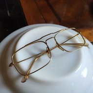 Sold 法國貓牌 Morel 眼鏡 鏡框 鍍金 細腳GF14k france glasses frame