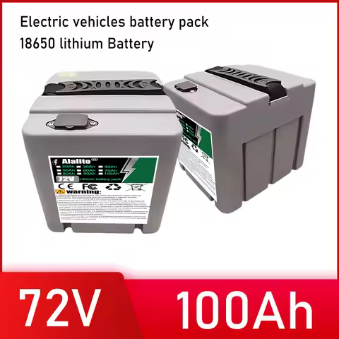72V lithium battery,for 250-2000W motor equipment, 20Ah 30Ah 40Ah 50Ah 60Ah 70Ah 80Ah 90Ah 100Ah