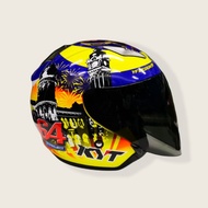 FREE VISOR SMOKE - KYT HELLCAT MERDEKA 64