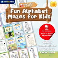 [PDF]Printable ABC Maze Worksheet – Digital File [PDF]. Worksheet Cari Jalan Huruf Alphabet A-Z .