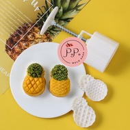 Mooncake Press Mold Pineapple Shape 2 Designs Size 25-30 Grams For Making Desserts Cookies Tarts.