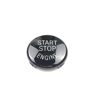 Car Engine Black Start Stop Switch Button Cover Trim for BMW Interior 1 3 5 6 X1 X3 X5 X6 Series,E81