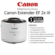CANON EXTENDER EF 2X III (1 YEARS WARRANTY) CANON EF MOUNT CONVERTER LENS ADAPTER CANON EF 2X III CA
