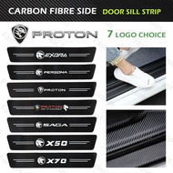 [4pcs/set] Car Door Sill Strip Anti Scratch Side Door Step Protector Sticker PROTON Saga X70 Persona X50 Iriz Exora Preve