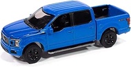2020 F 150 FX4 Black Appearance Package Pickup Truck Velocity Blue Muscle Trucks Series 1/64 Diecast