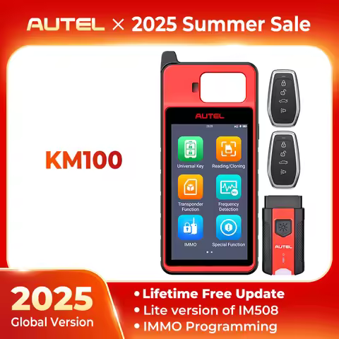 Autel MaxiIM KM100 Immobilizer Tool Key Fob Programming 2PCS Autel IKEY for 60s Key Generation OBD I