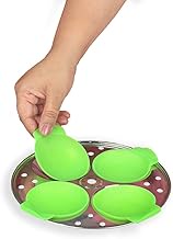 Healux Silicone Idli Maker Cupcake/Muffin Mould Green