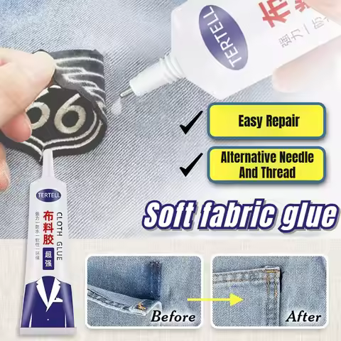 Fabric Adhesive Mending Clothes Special Adhesive Powerful Fabric Glue Quick Dry Fabric Patching Glue