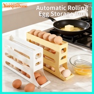 Automatic Scrolling Egg Tray Holder Egg Storage Dispenser 30 Grids Organizer Eggs Storage Container 