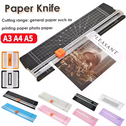A3 A4 Paper Cutter Photo Kraft Paper Trimmers Plastic Base Card Cutting Blades Multi-function Office