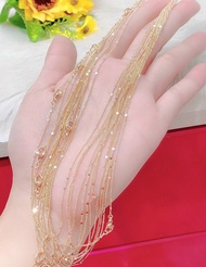 Dây chuyền Nữ Xuping Tơ Vàng Xinh Đẹp Đeo Như Thật Mẫu 7 - Xi Bằng Vàng 18K - Bảo Hành 01 Năm - Khôn