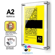 Acrylic Wall Frame A2 Acrylic Wall Photo Frame/ Clear/ 2 mm/