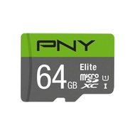PNY Elite MicroSDCC แฟลชความเร็วสูงกล้องเพื่อการกีฬามือถือ TF การ์ดความจำ SD การ์ดขนาดไมโครเวอร์ชันใ