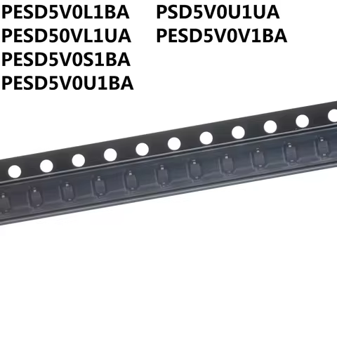 50PCS PESD5V0U1UA C7 PESD5V0V1BA 1K PESD5V0L1BA AC PESD5V0L1UA 1J PESD5V0S1BA E6 PESD5V0U1BA AA SOD3