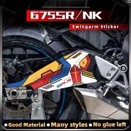 Motorcycle Swingarm Sticker Rotating Shaft Kit Watertight Non-Slip Decal Accessories For 675SRR 675 