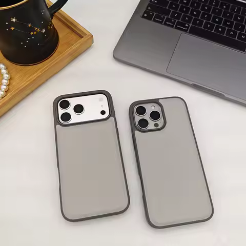 Gray(Dual Color) Fashion Epsom Leather Phone Case Anti-Fall Wear Resistant Protective Cover For iPho
