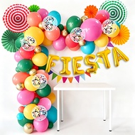 Fiesta Decoration Balloons Backdrop Party Banner Colorful Balloon Arch Fiesta Carnival Celebration F