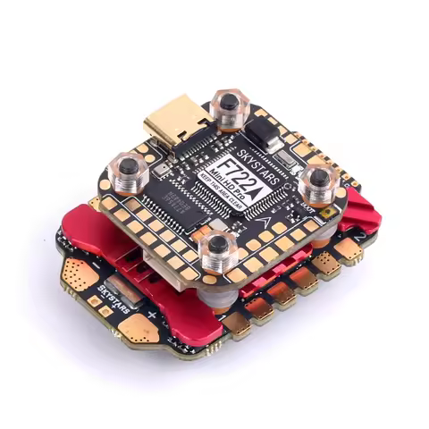 NEW SKYSTARS F722FC &AM32 55A 4IN1 ESC MINI 20×20 Stack 3-6S Baro Built-in OSD Full Color LED Suppor