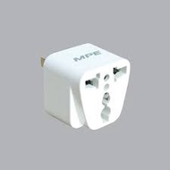Plug converts 3-pin to 2-pin TRAVEL SOCKET, FLAT PLUG - CHEAP AD1 MPE ROUND