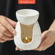 [Amleso1] Essential Oil Burner Detachable Oil Warmer Desktop Fragrance Warmer Tealight Candle Holder for SPA Office