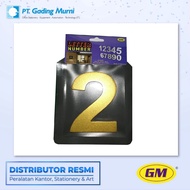 GM ACRYLIC NUMBER LABEL NO. 2 GOLD