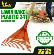 Lawn Rake Plastic 24T With Handle (Kalaykay) Eagle Professional Tools With Handle