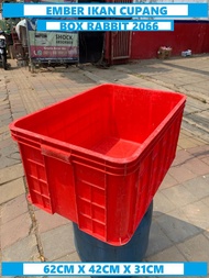 BOX PLASTIK RAPAT 2066 BAK PLASTIK BOX CONTAINER INDUSTRI RABBIT 2066 - Gerakzone