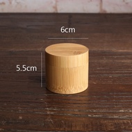 【Expert Recommended】 Eco-Friendly Bottle Bamboo Holder With Lid Organizer Tea Canister Storage Box C