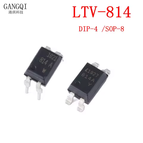 10pcs LTV-814 DIP-4 SOP-8 LTV814 DIP LTV-814A compatible optocoupler PC814 DIP4 SOP8 original authen