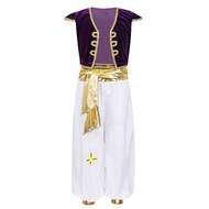 Halloween Movie Aladdin Magic Lamp costume Aladdin Prince cosplay Live-Action Costume Children