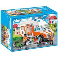 &lt;德國製玩具&gt;摩比人 專業救護車(有聲光效果)  playmobil( LEGO 最大競爭對手)