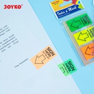 Joyko Sticky Notes "Sign Here" Memo Arrow Sticker Stick-on Memo Sign Here Joyko